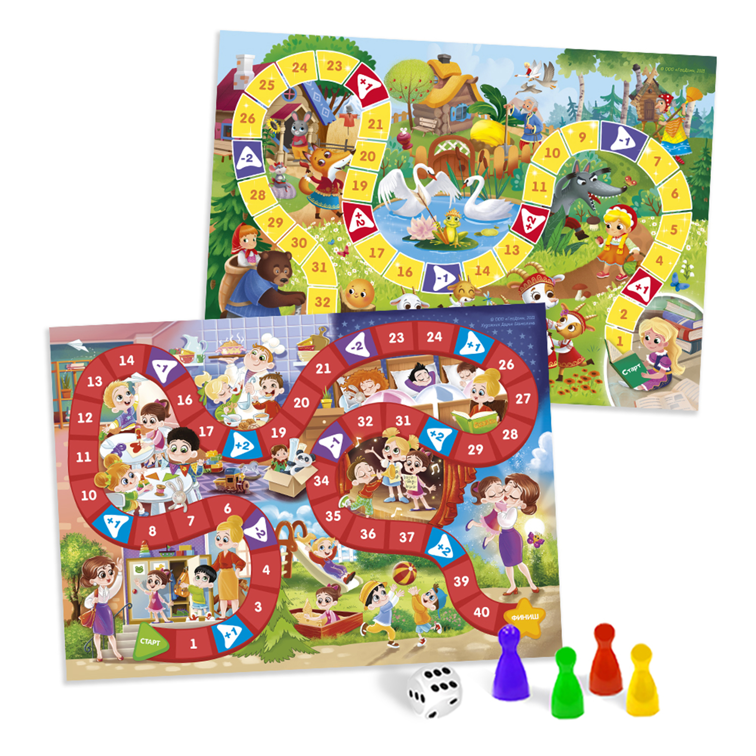 Игра-ходилка ГЕОДОМ Любимые сказки+Детский сад - фото 2