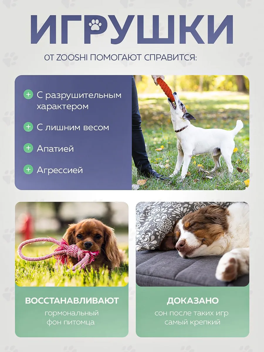 Игрушки для собак ZOOSHI и щенков набор 10 в 1 - фото 9
