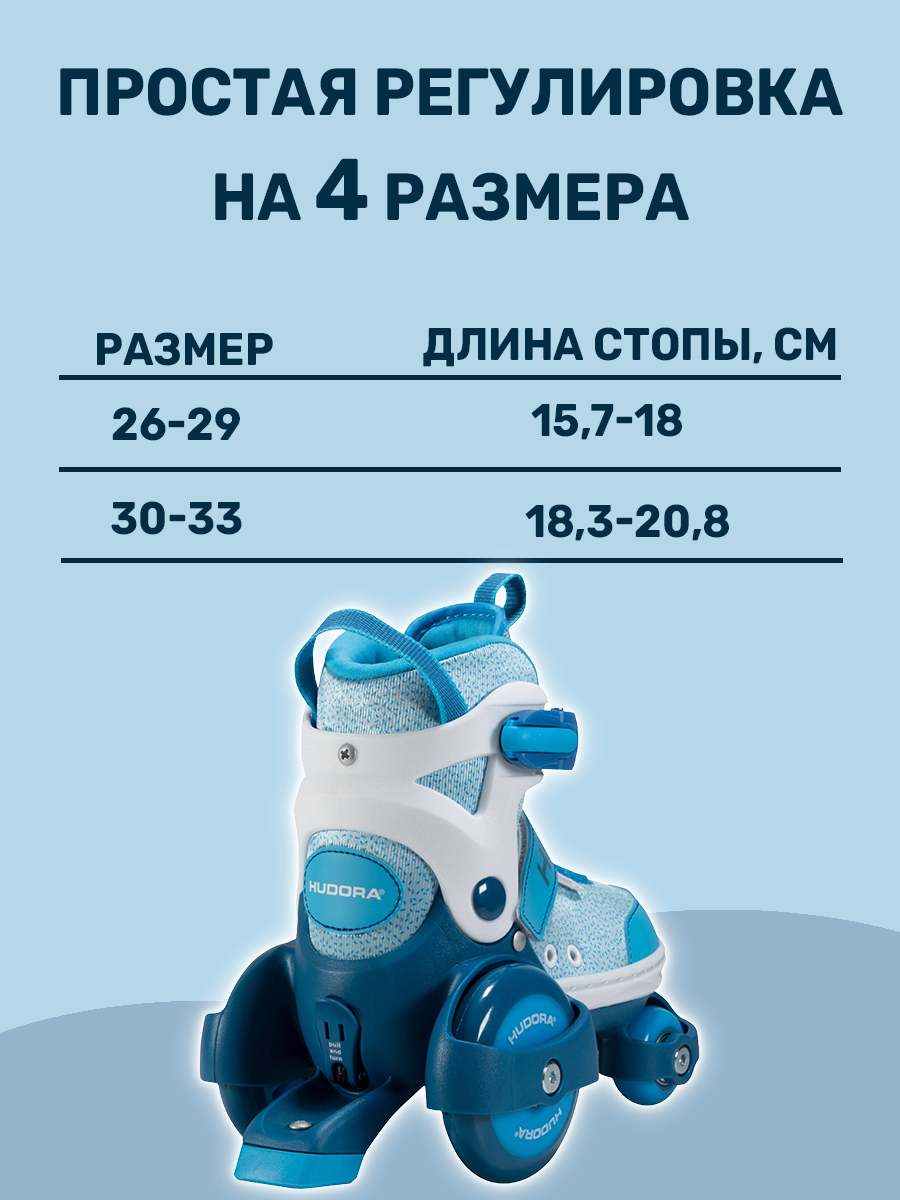 Роликовые коньки HUDORA XS 30-33 - фото 6