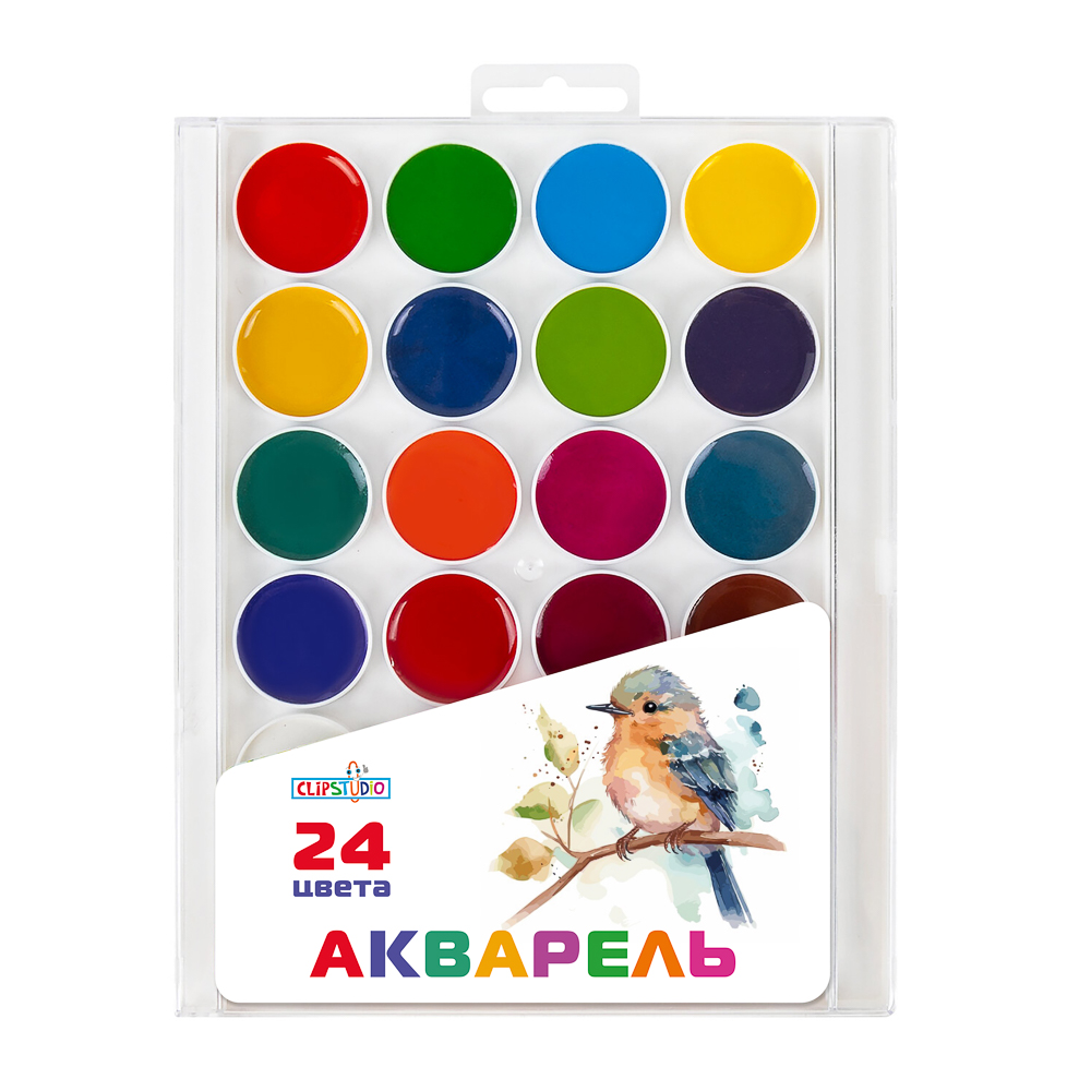 Краски акварель CLIPSTUDIO 24 цв. - фото 1
