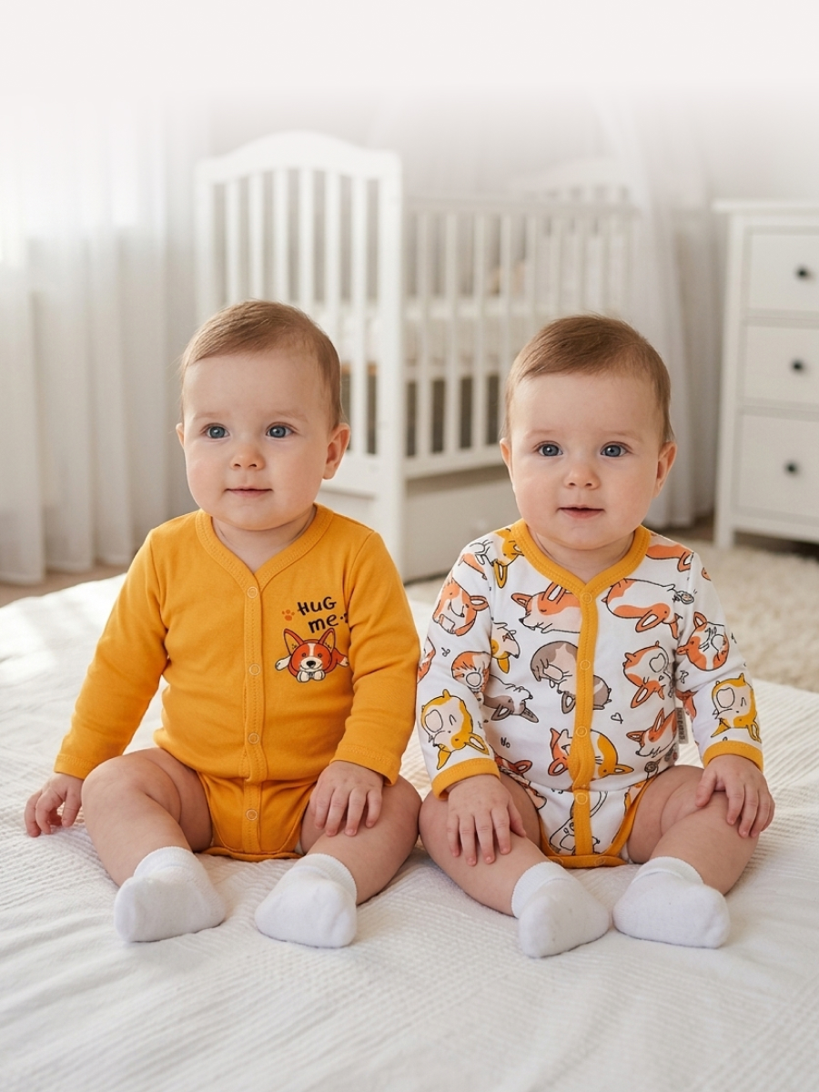 Изображение товара Комплект боди 2 шт Эскимо для новорожденных из мягкого трикотажа