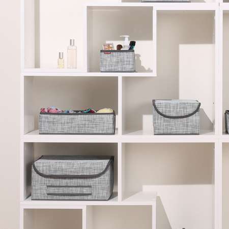 Коробка для хранения с крышкой CASY HOME 35х28х18см ВО-024