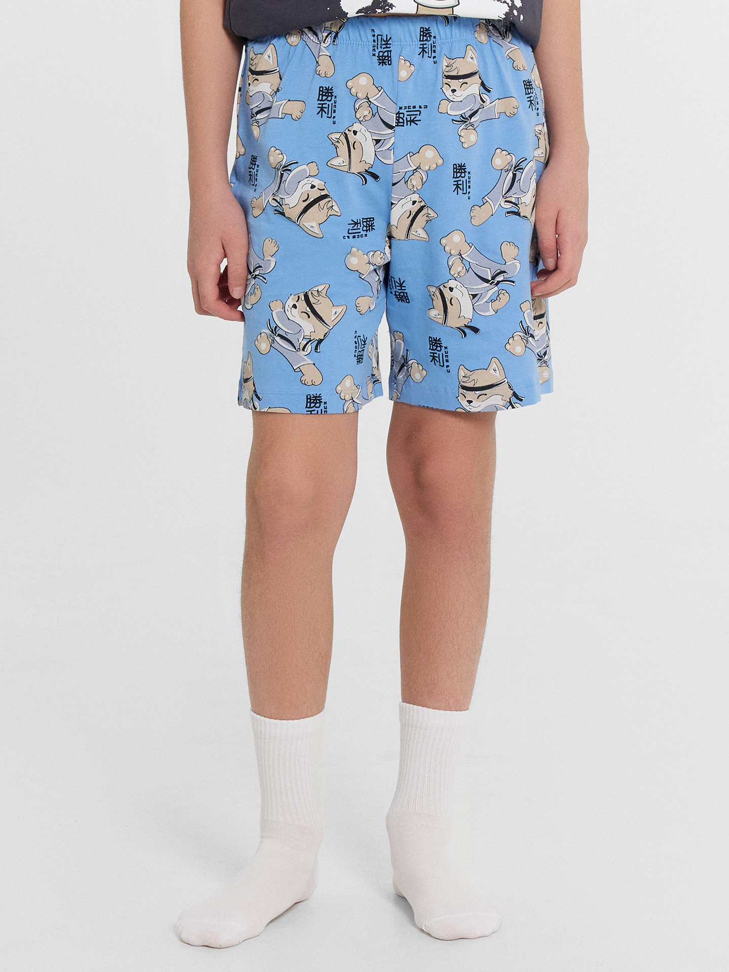 Пижама Mark Formelle (Марк Формэль) 563322-1/графит +ниндзя на голубом - фото 7