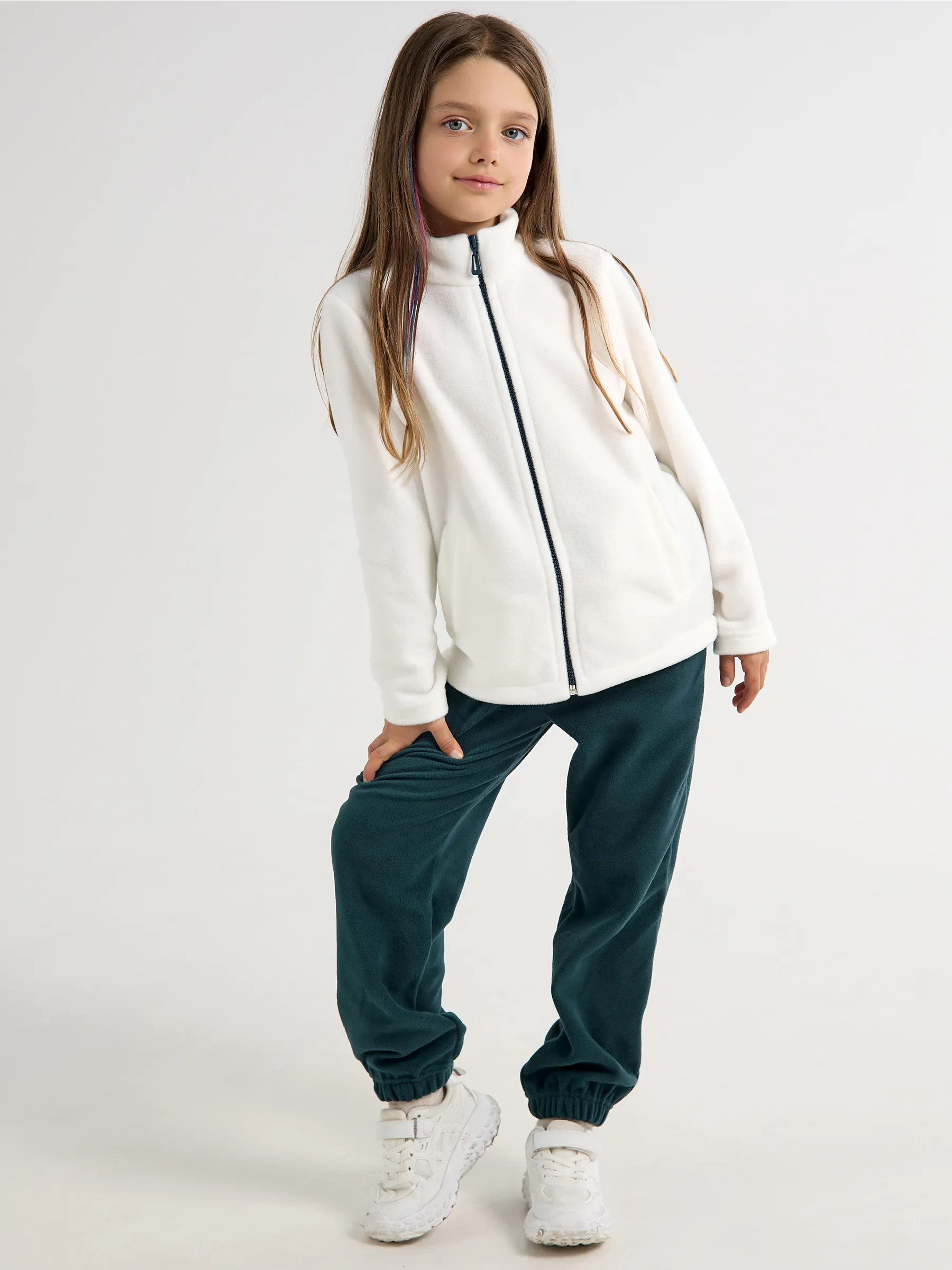 Изображение товара Спортивный костюм для девочки YAXX 140 флисовый демисезонный