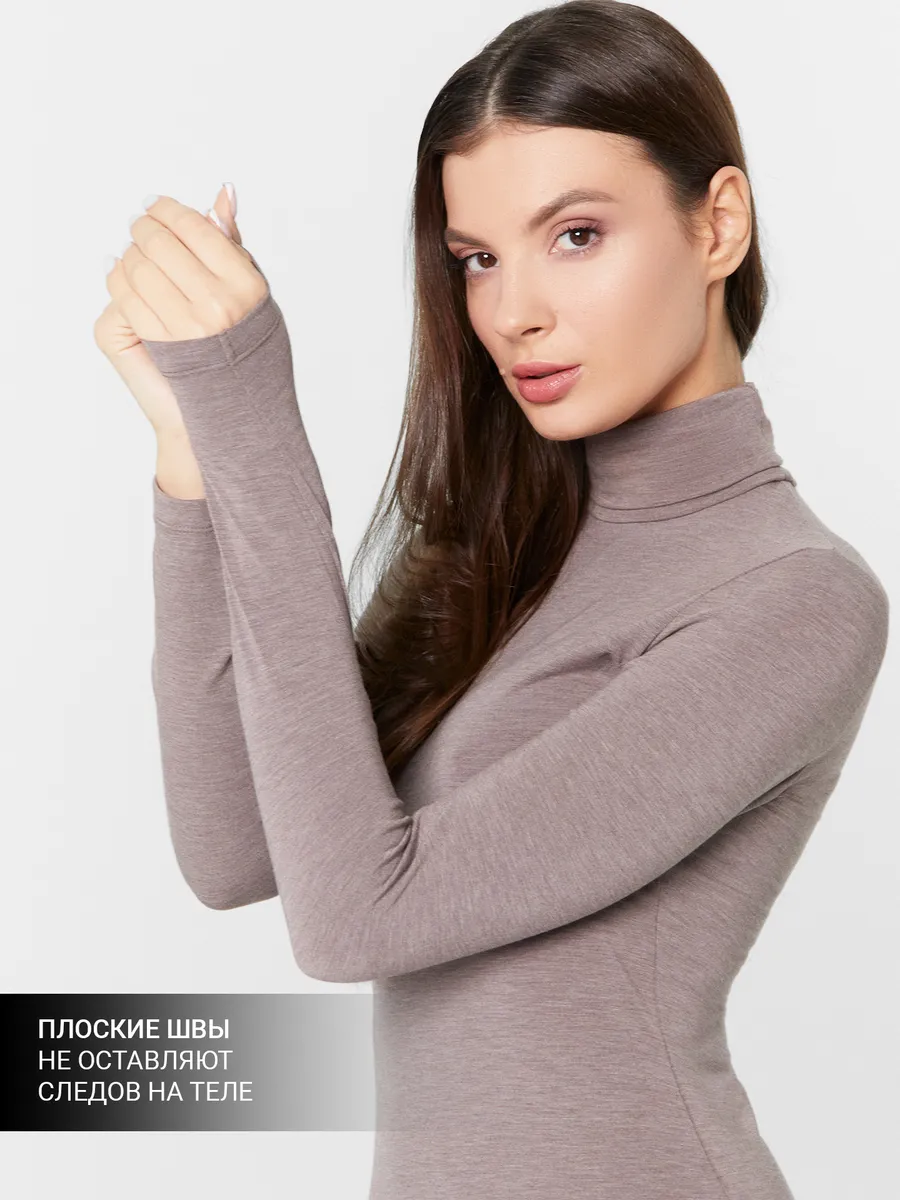 Термолонгслив Mark Formelle (Марк Формэль) 602331/тауп - фото 8