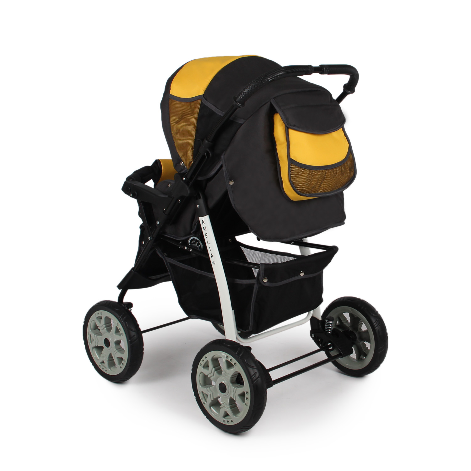 Коляска трансформер alis Amelia желтый - фото 4