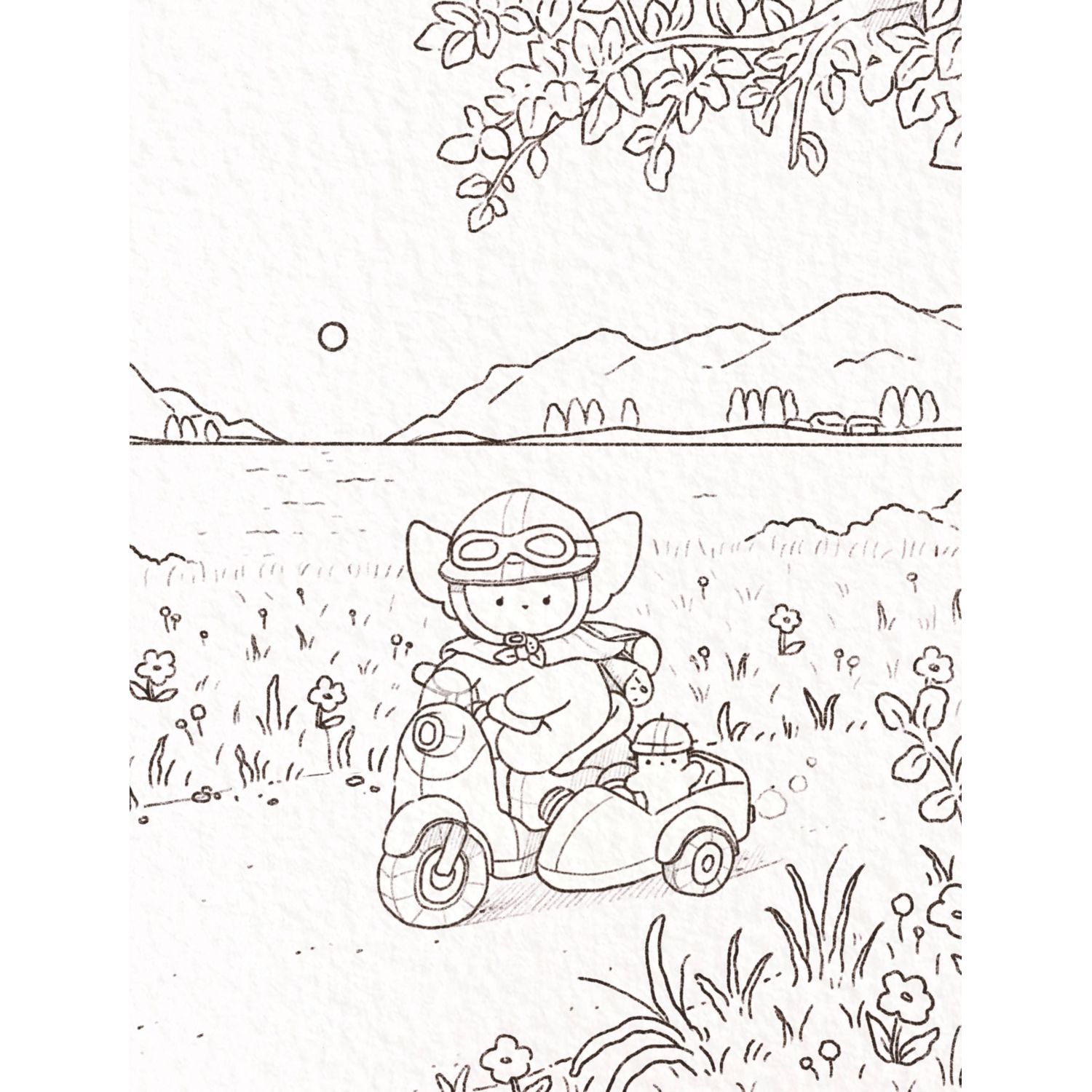 Книга Эксмо Лисенок Согыми и четыре сезона. Раскраска от популярной корейской художницы - фото 7