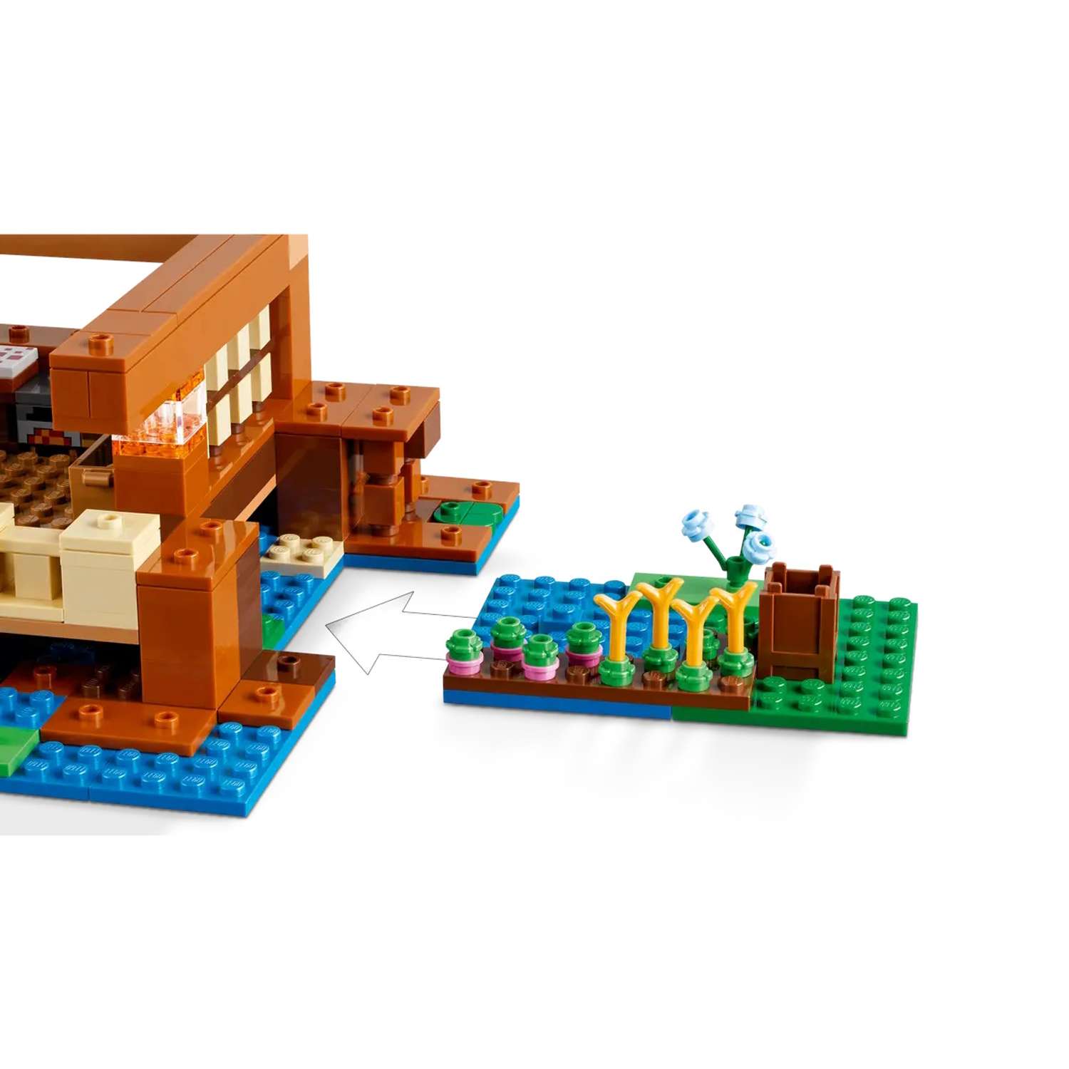 Конструктор LEGO Minecraft Лягушачий дом 400 дет. - фото 4