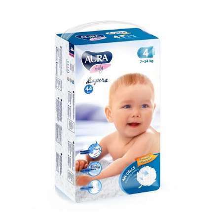 Подгузники AURA BABY L 44 шт.