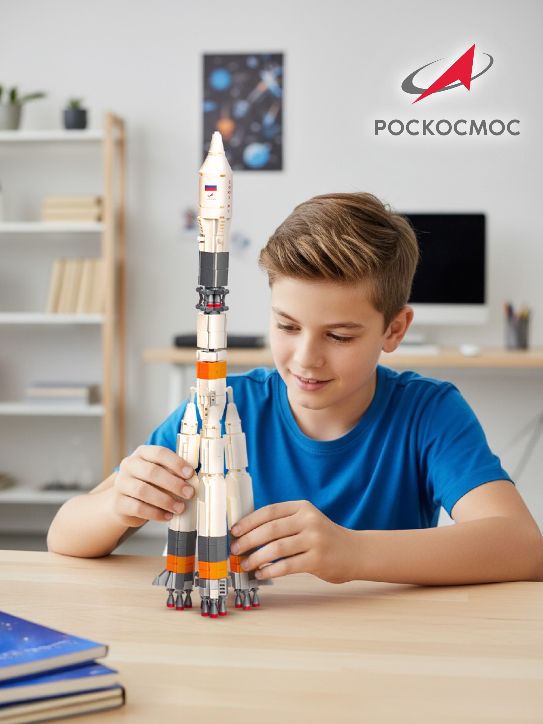 Конструктор Роскосмос Ракета-носитель Союз 801 дет. - фото 10