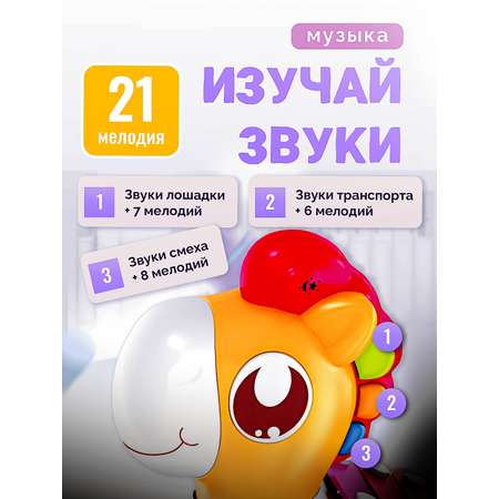 Игрушка SHARKTOYS сортер Лошадка-ксилофон