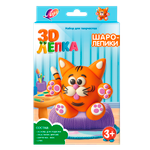 Масса для лепки Луч Шаролепики восковой 4 цв. в ассортименте