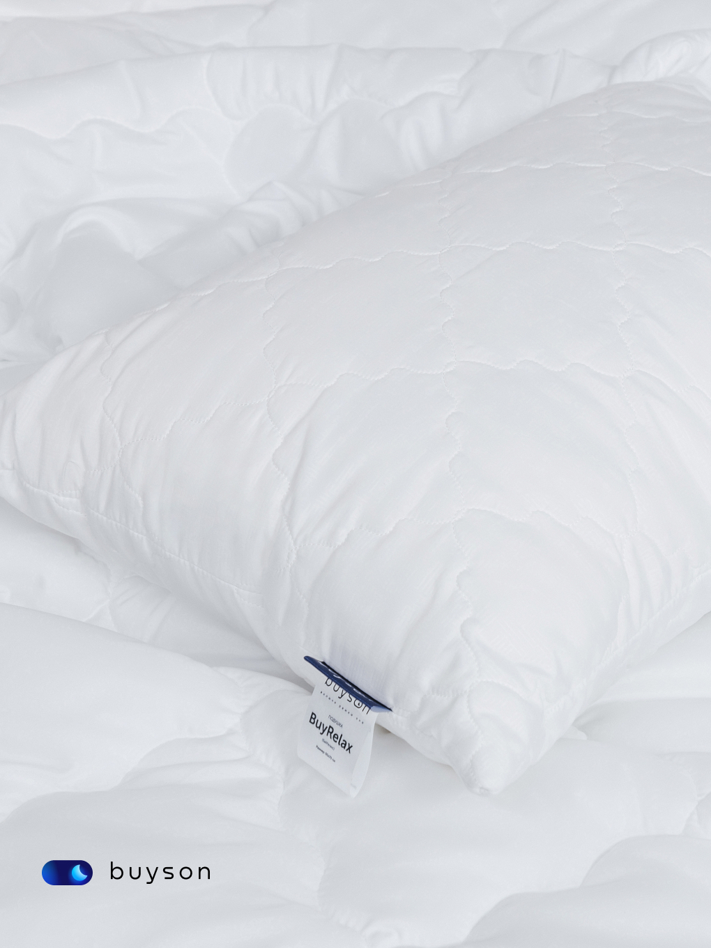 Подушка ортопедическая buyson BuyRelax высота 16 см 50 x 70 см 1 шт. - фото 6