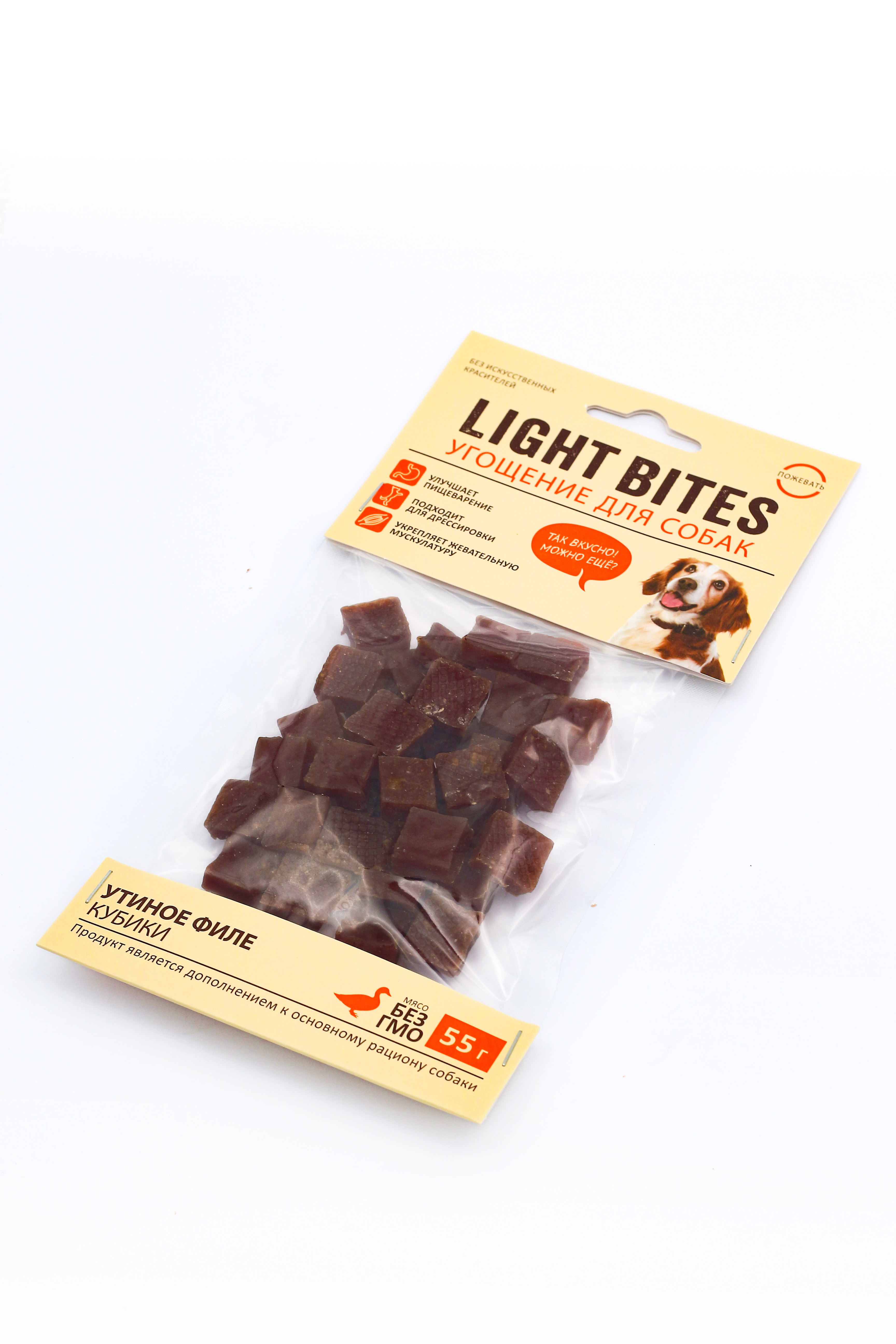 Лакомства для собак Light Bites 55г Утиное филе C006 LIGHT BITES - фото 3