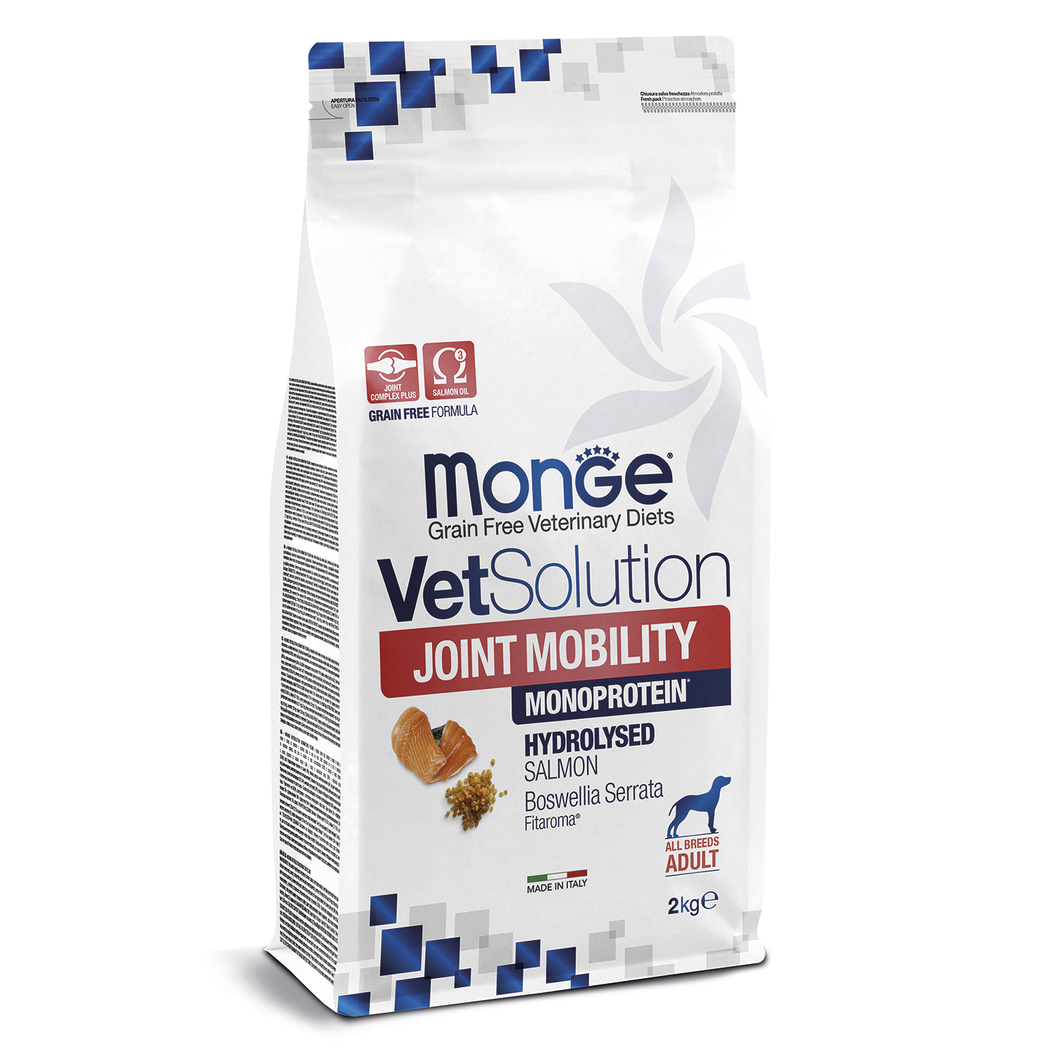Корм для собак и щенков диетический MONGE VetSolution Dog Joint Mobility Джоинт Мобилити при заболеваниях суставов 2кг - фото 1