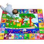 Детский складной коврик прикроватный Puremama Коврик развивающий 150 x 200 см 1 шт.