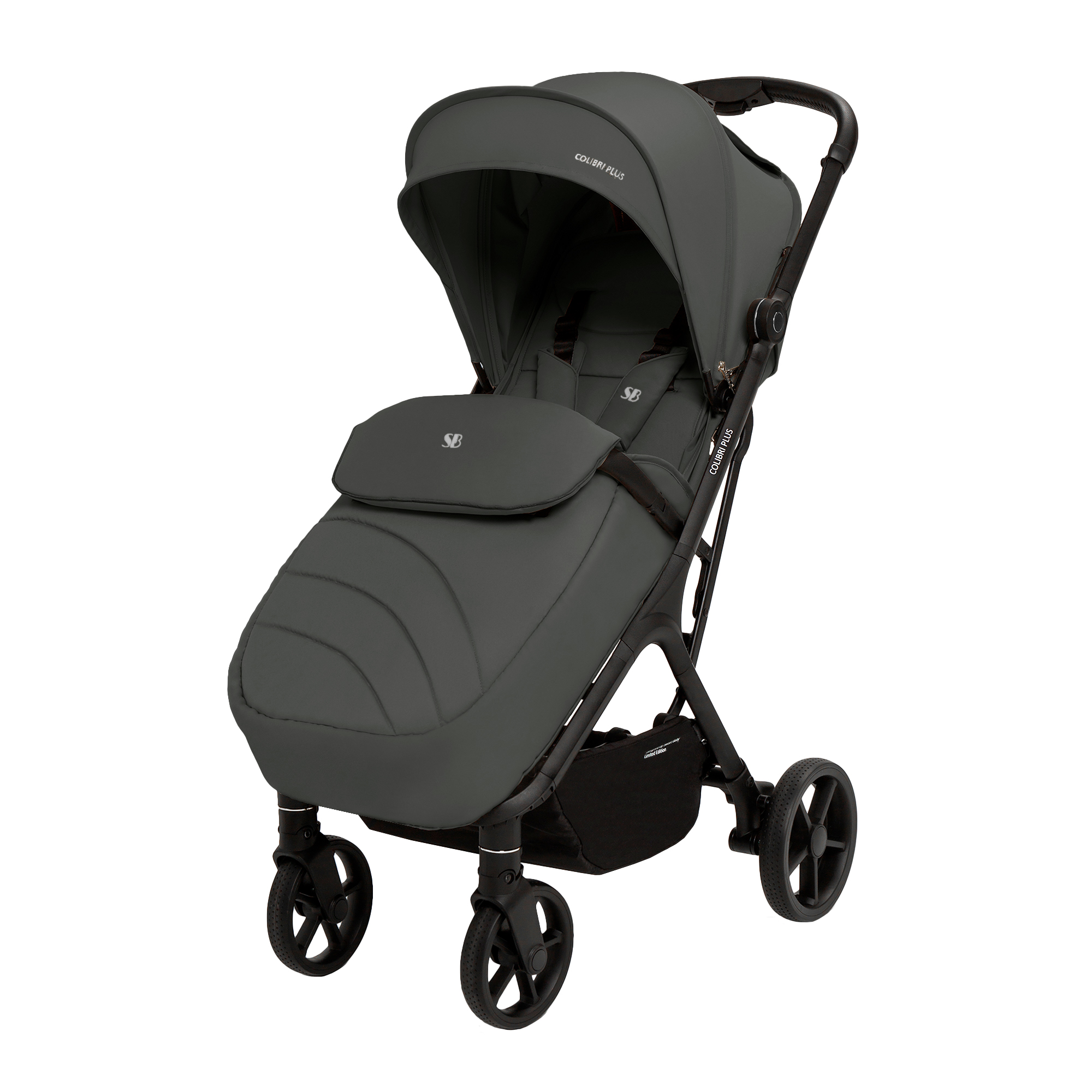 Коляска прогулочная Sweet Baby Colibri Plus Dark Grey серый - фото 12
