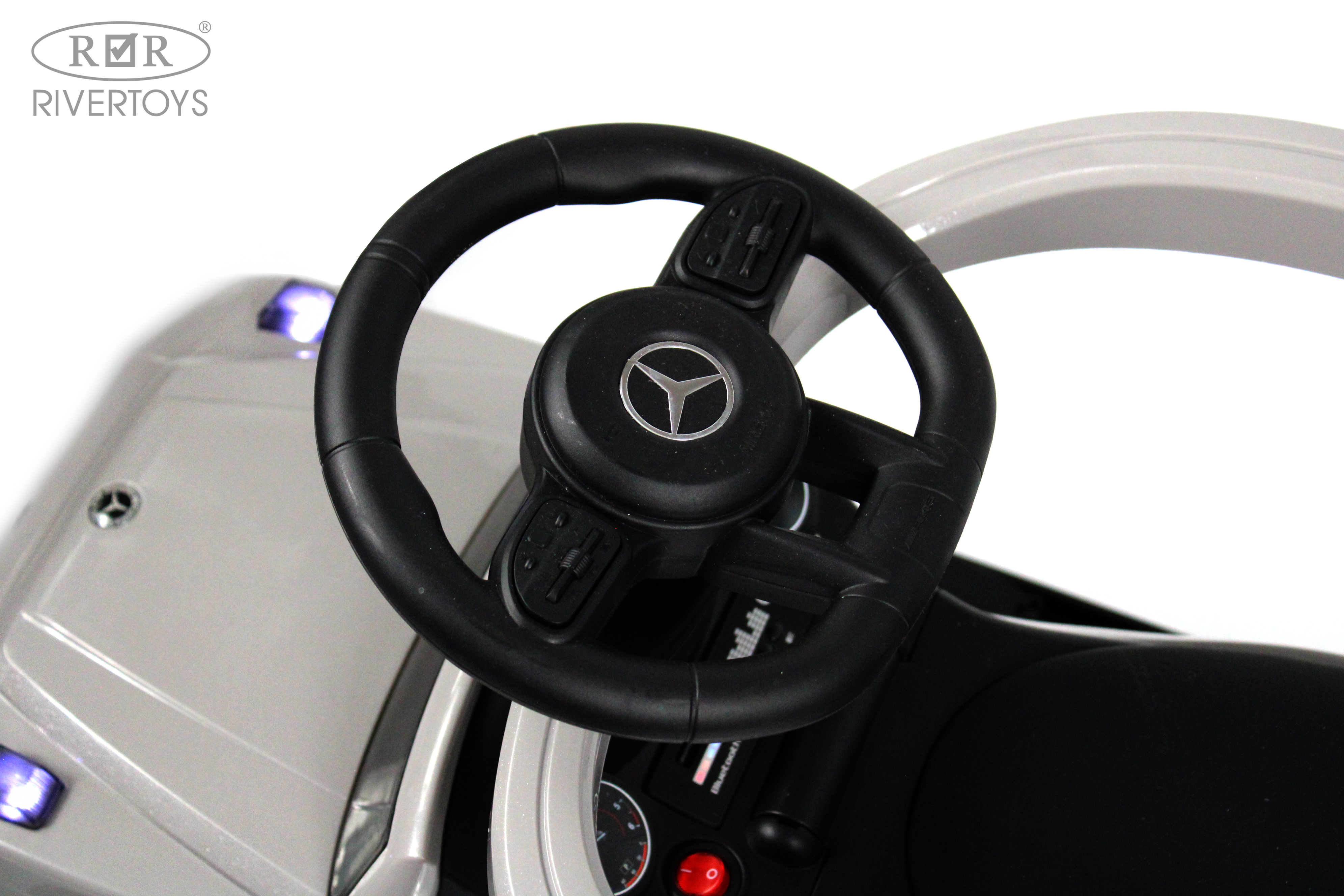 Каталка RIVERTOYS Mercedes-Benz G63 Grey Diamond серый - фото 13