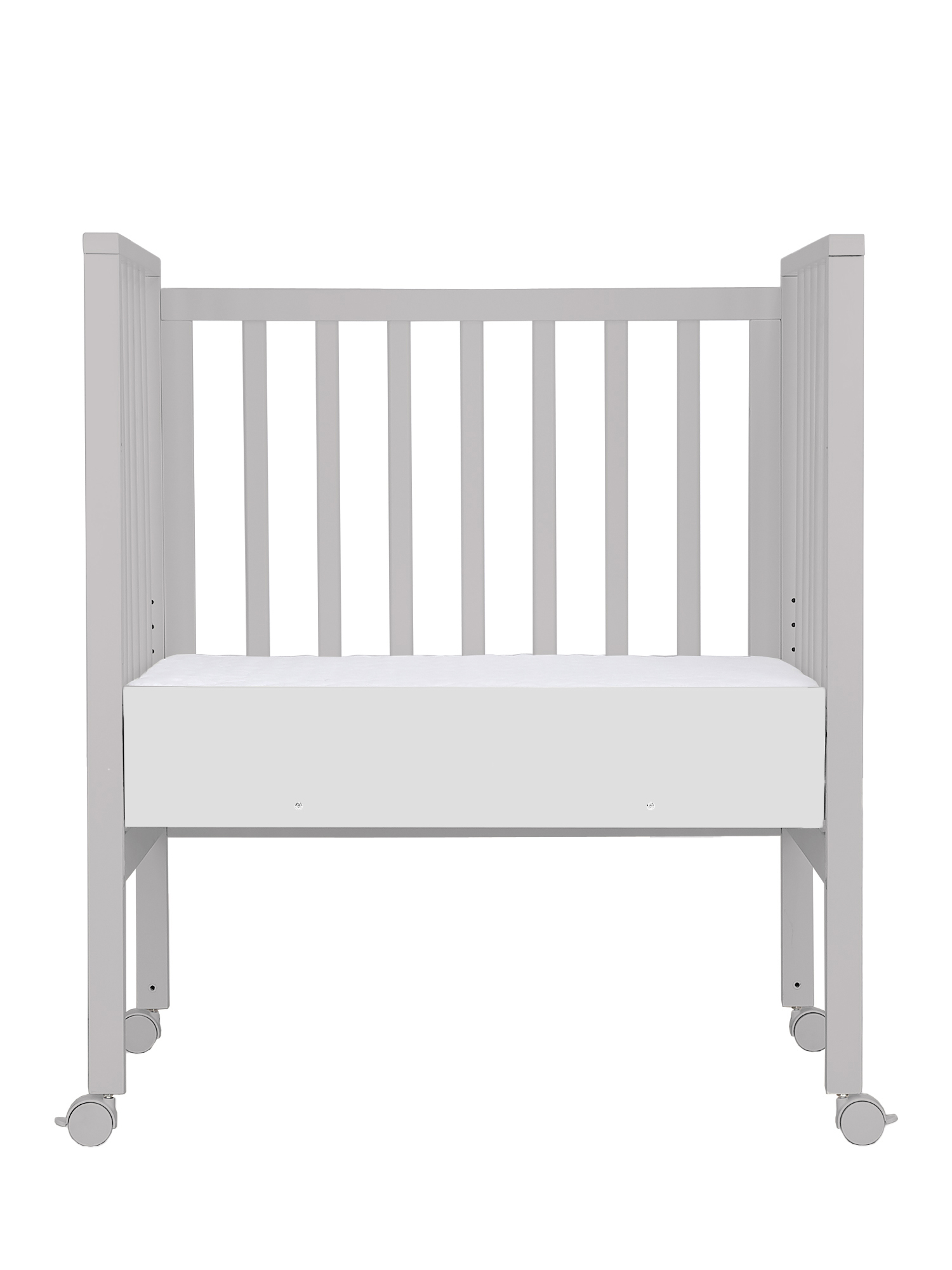 Детская кроватка Sweet Baby Luna с матрасом, без маятника (бежевый, серый) - фото 15