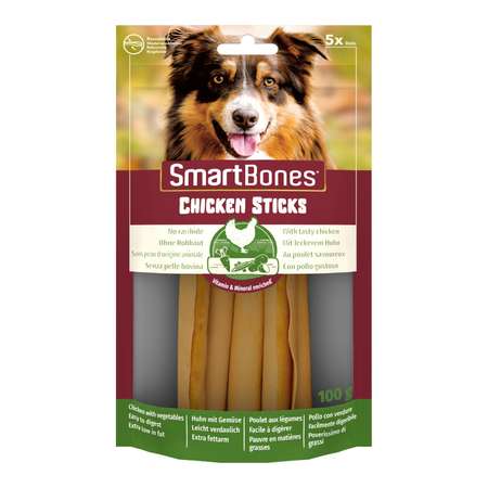 Лакомство для собак палочки Smart Bones из мяса курицы средние 5шт