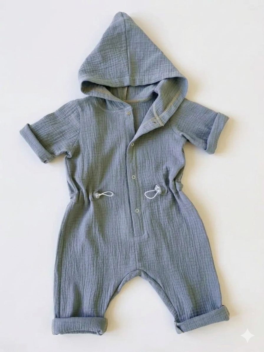 Комбинезон Minilik комбез футер графит - фото 1