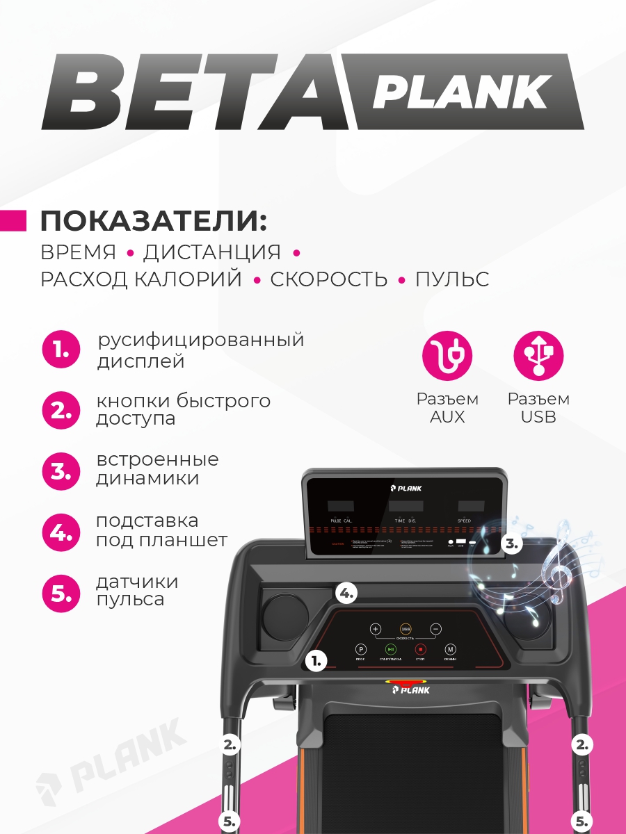 Беговая дорожка Plank Beta - фото 2