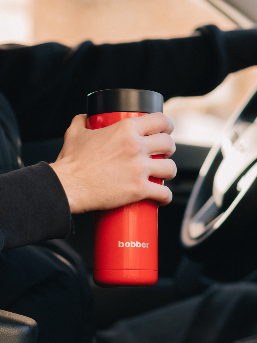Термокружка 500 мл для напитков Tumbler Bobber красный - фото 5