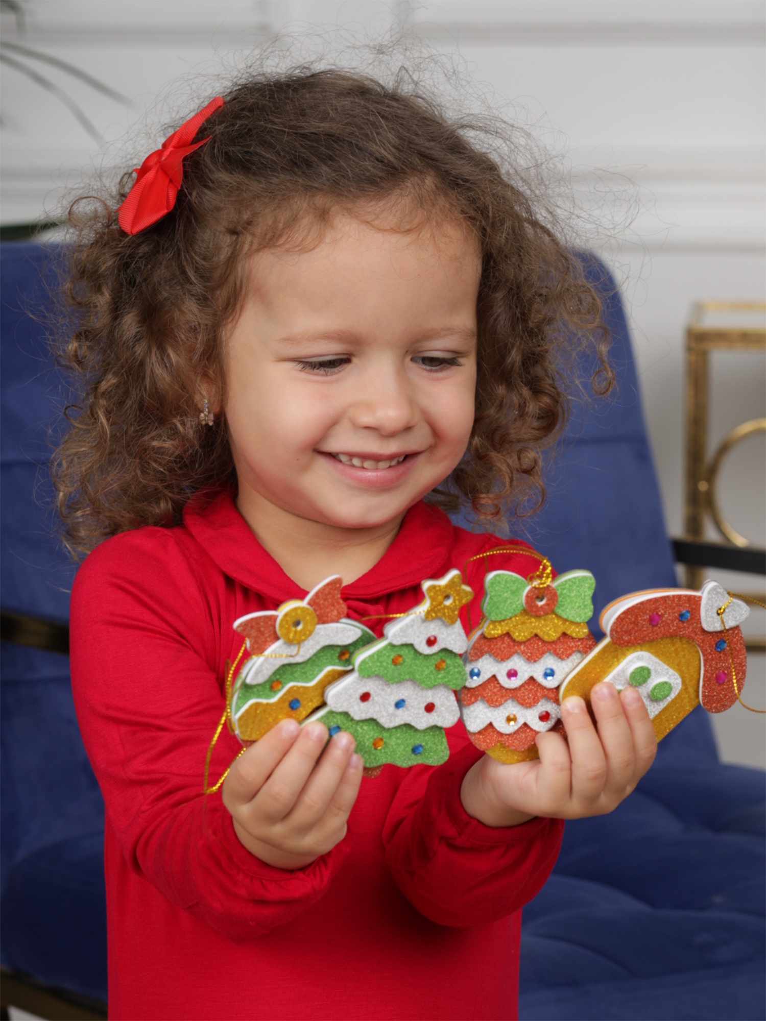 Набор для творчества Дрофа-Медиа Новогодние игрушки аппликация - фото 8