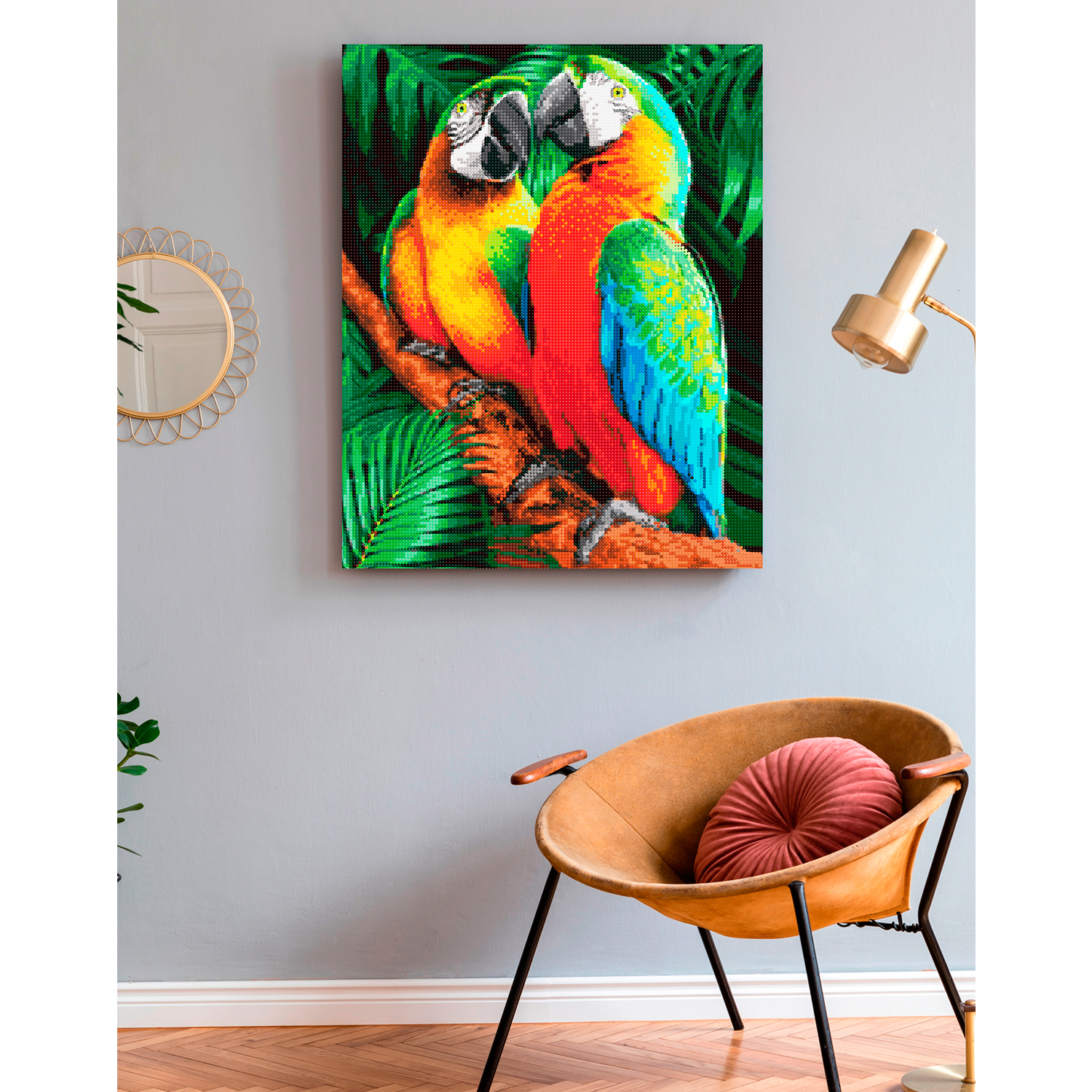 Алмазная мозаика Art on Canvas Попугаи в ассортименте - фото 3