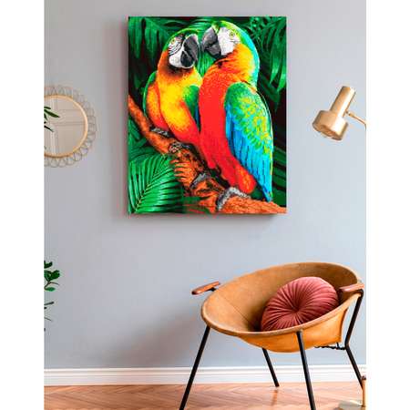 Алмазная мозаика Art on Canvas Попугаи в ассортименте