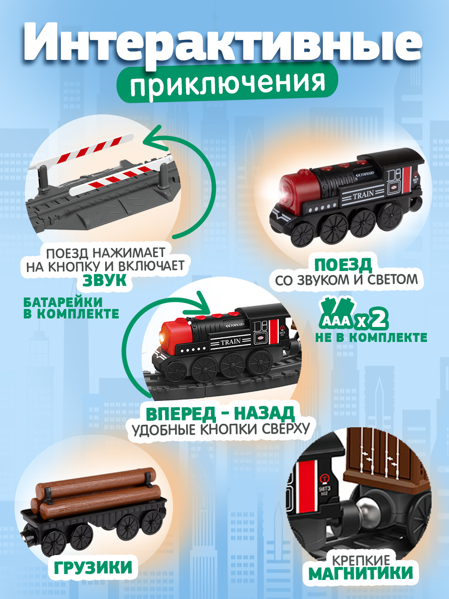 Набор железнодорожный InterCity 120 см Т24162 - фото 2