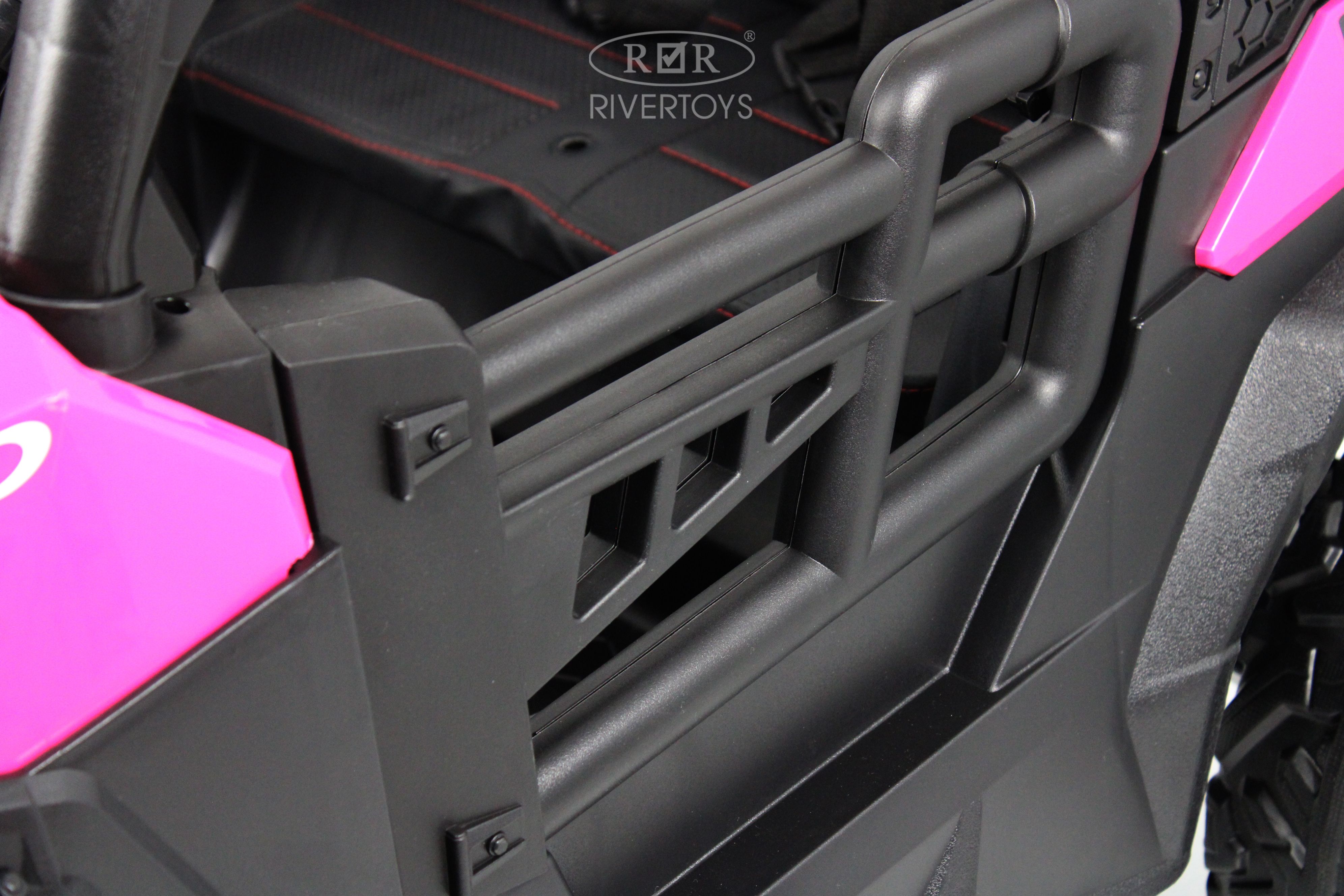 Электромобиль RIVERTOYS K555KK-BUGGY-PINK С пультом ДУ - фото 6