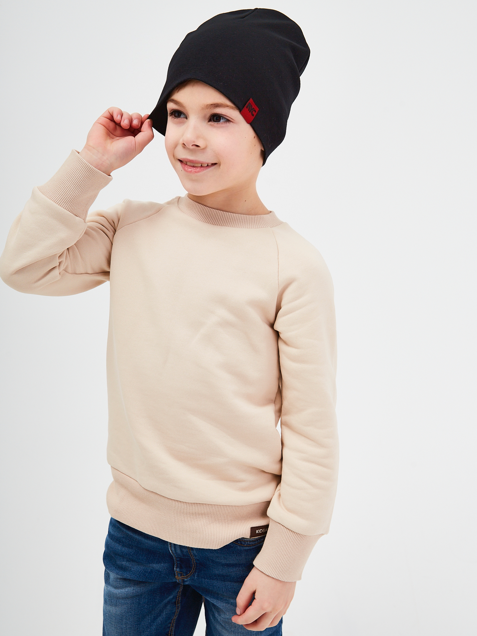 Шапка NYCkids NYC-H-037-plain-black - фото 9