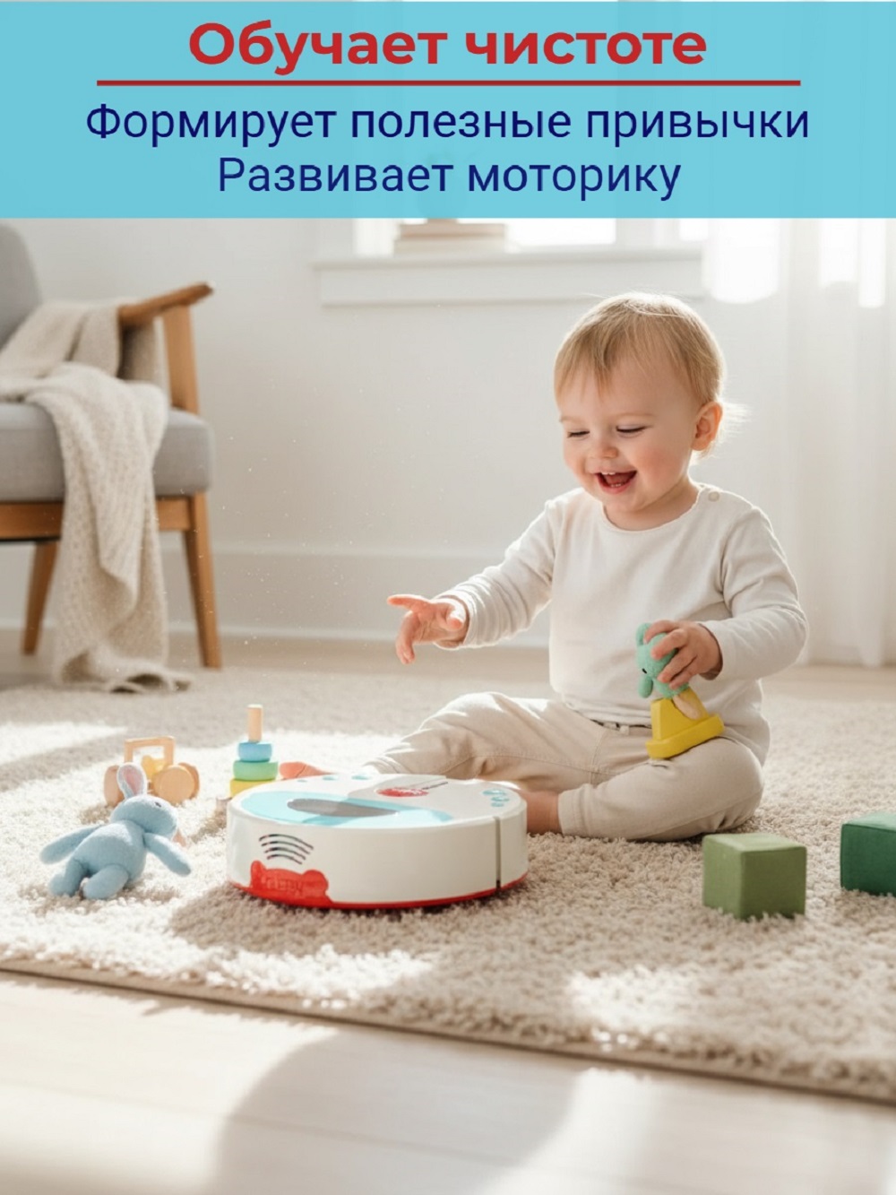 Игрушка ТОТОША пылесос - фото 4