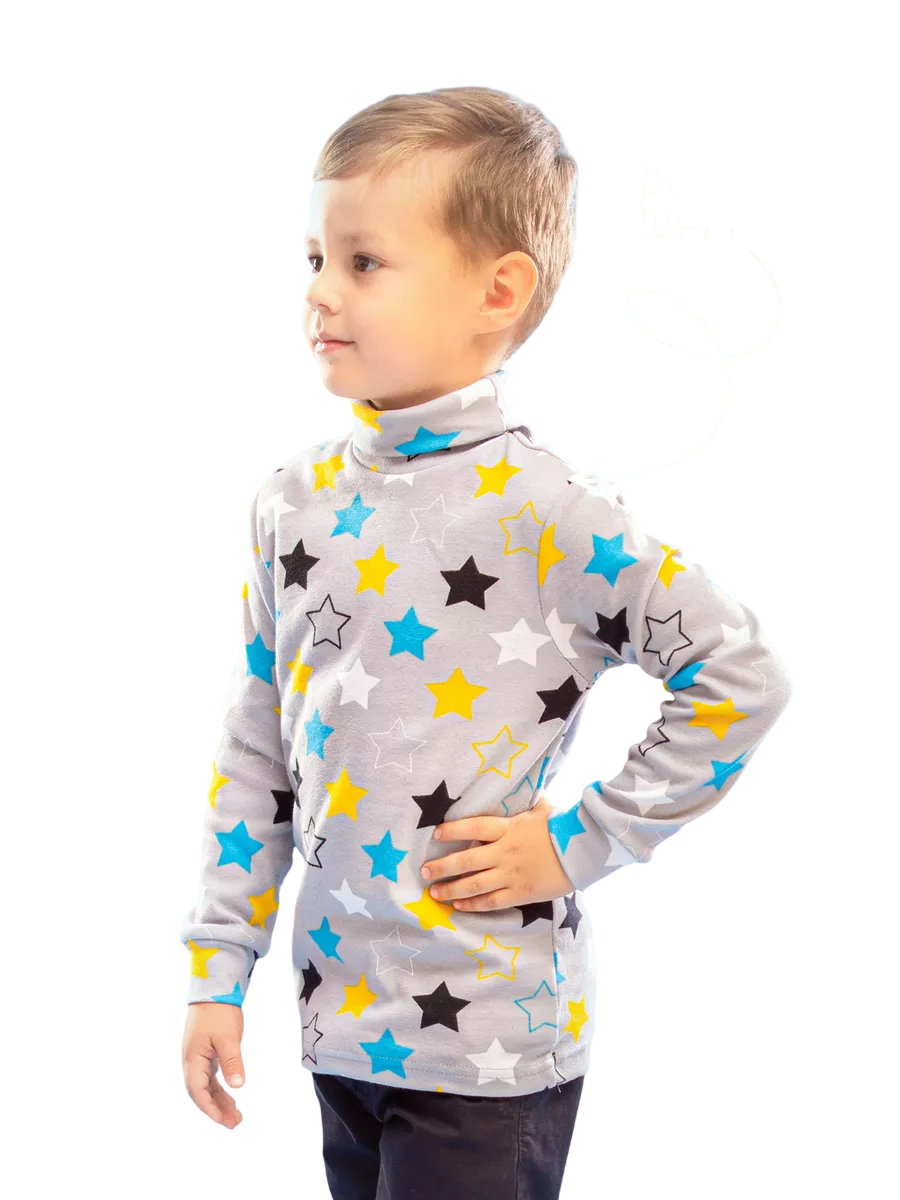 Водолазка TOTEMFOX 231РНАБ2(2)F/желтые звезды - фото 2