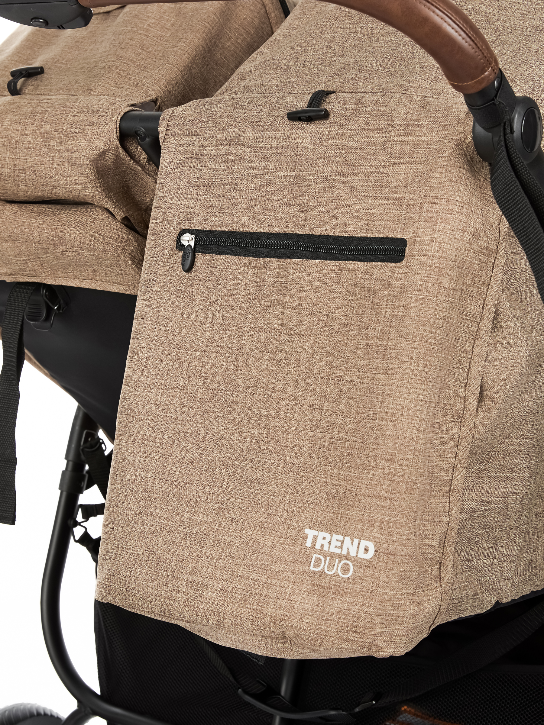 Коляска прогулочная для двойни Valco baby Snap Duo Trend /Cappuccino коричневый - фото 16