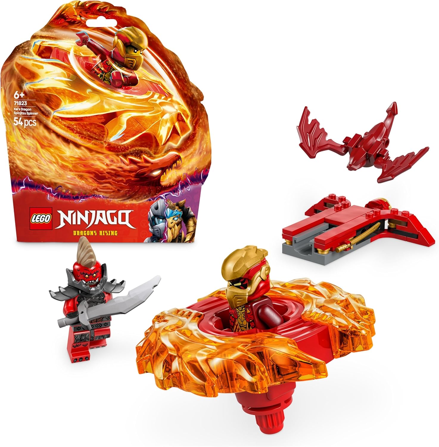 Конструктор LEGO NINJAGO Спиннер Кружитцу Дракона Кая - фото 1