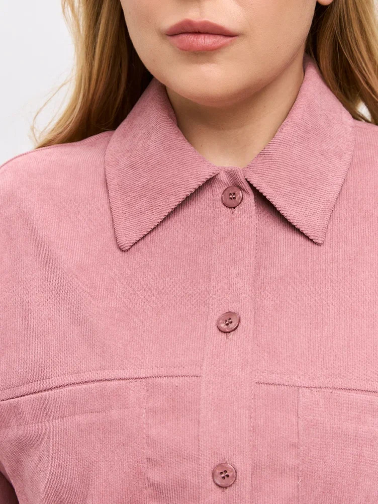 Рубашка МАМИРА РубРозВелв710_46_М - фото 6