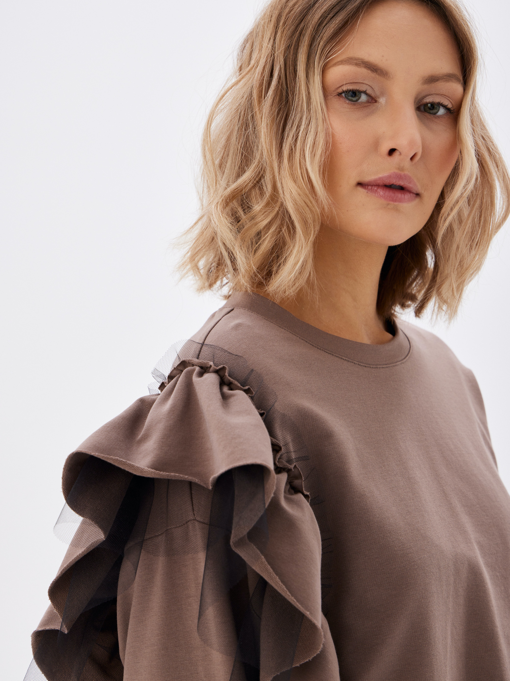 Лонгслив для кормящих Proud Mom ЛВОЛ-0500-кофе - фото 6