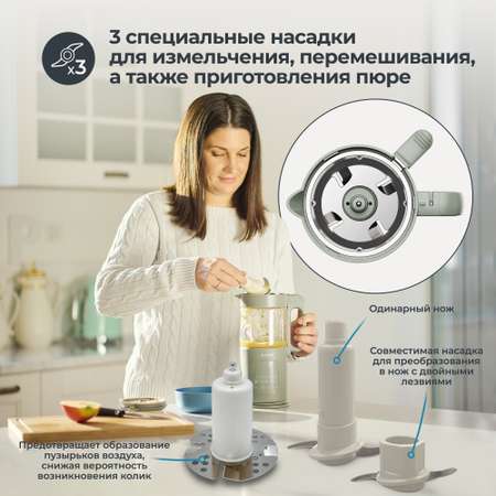 Комбайн Nuvita Magic Pappa 7 в 1 для приготовления детского питания