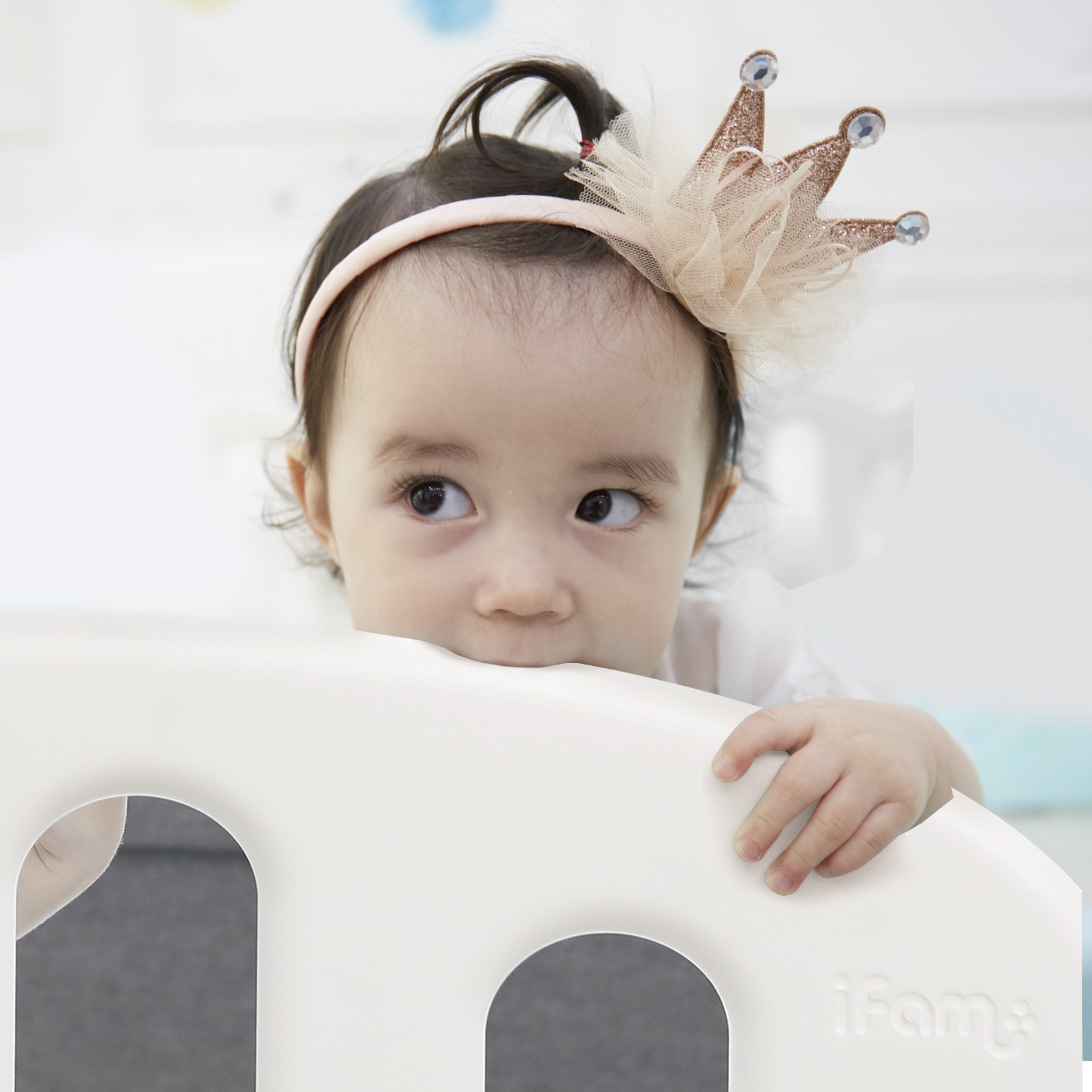 Детский манеж Ifam First Baby Room белый - серый IF-137-1-FBR-WLG10D - фото 2