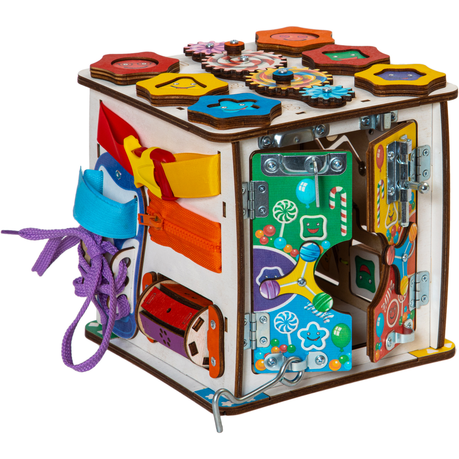 Игрушка Evotoys бизиборд Смайлики - фото 20