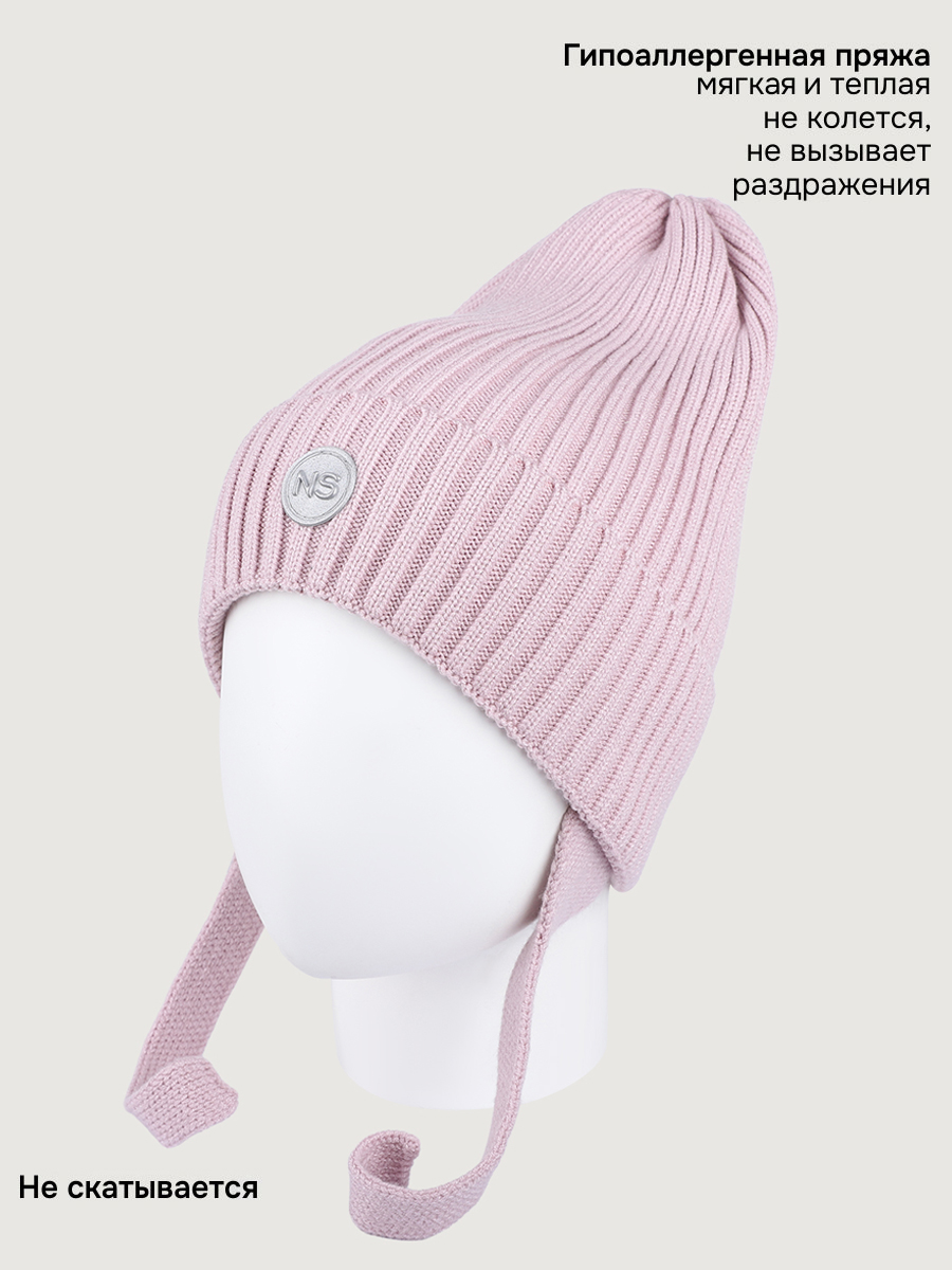 Шапка NIKASTYLE 11м21226 пудра - фото 3