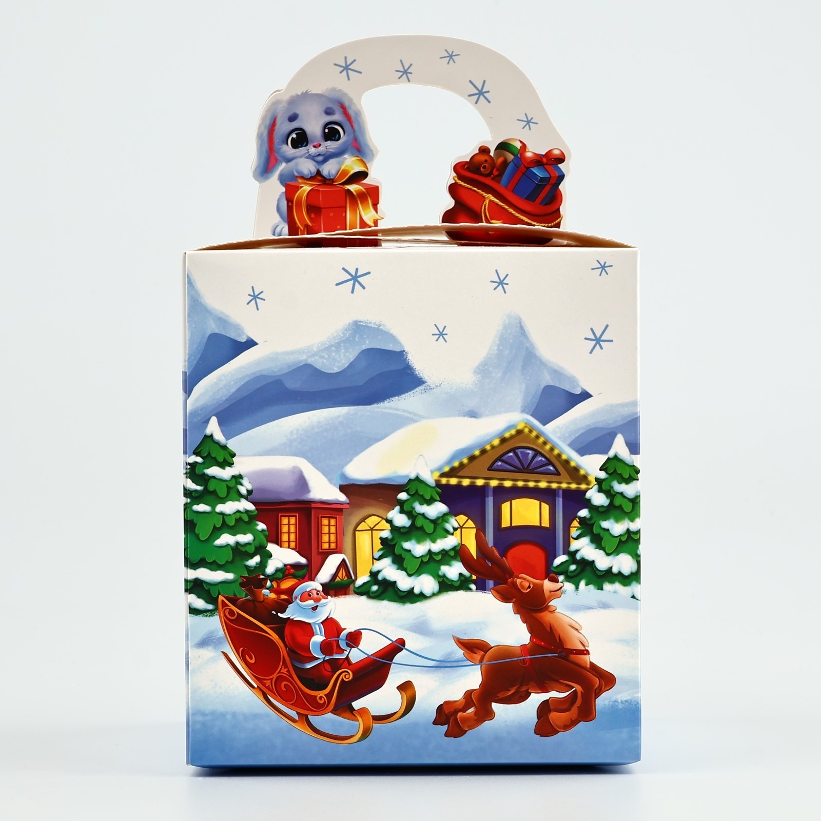 Коробка сборная Дарите Счастье "Сказочный Дед Мороз", 14 х 16 х 14 см - фото 3