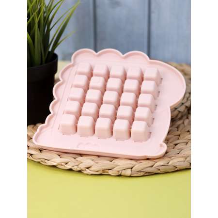 Лоток для льда iLikeGift Dino pink