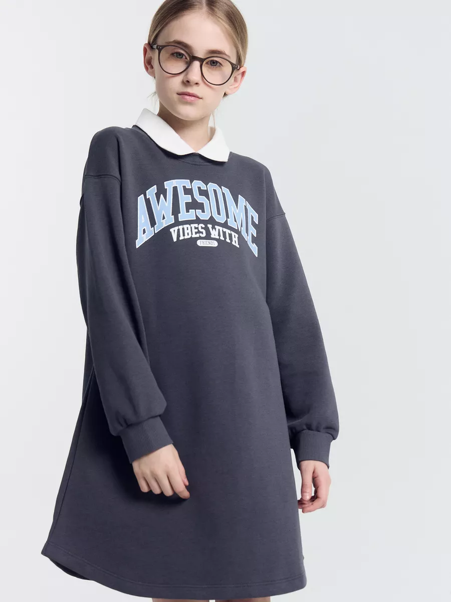 Платье Mark Formelle (Марк Формэль) 157836/22/25614П-7/графит +печать - фото 6