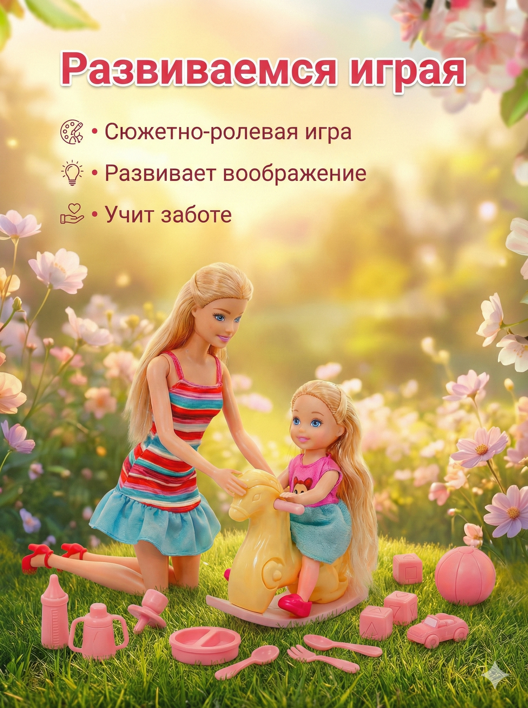 Кукла модельная SHARKTOYS с лошадкой 3590006 - фото 3