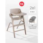 Стульчик для кормления Happy Baby Charley beige gray nova бежевый