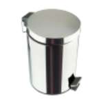 Ведро для мусора Delphinium Н103 8л хром