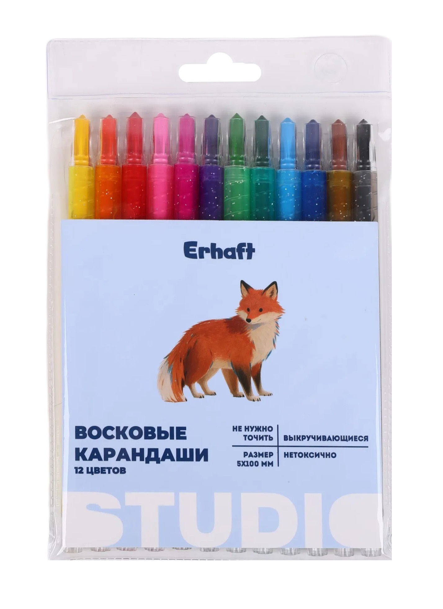 Изображение товара Пастель сухая Erhaft Studio выкручивающаяся 12 цветов MP58444-G